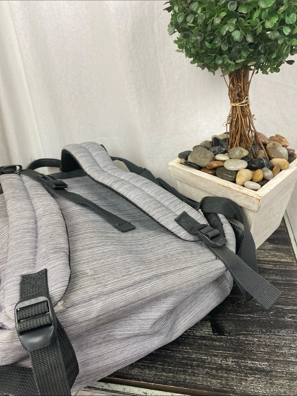 Eddie Bauer Gray & Charcoal Diaper Backpack